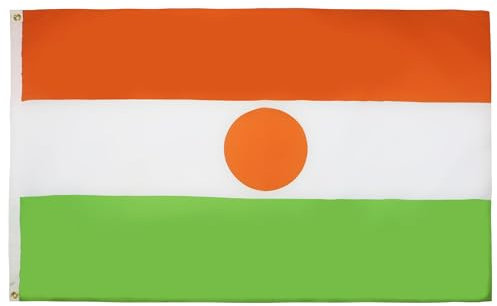 AZ FLAG - Bandera Níger - 150x90 cm - Bandera Nigeriana 100% Poliéster ligero Con Ojales de Metal integrados - 80g