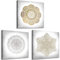 decomonkey Bilder Set Mandala 120x40 cm 3 Teilig Wandbild Groß Leinwandbild XXL Deko Wohnzimmer Schlafzimmer Büro Wanddeko Leinwand Pictures For Wall Poster Wall Painting Orient Ornament