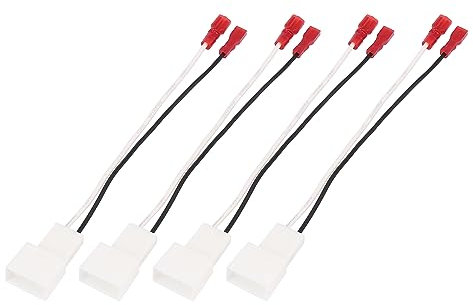 X AUTOHAUX 4pcs Car Speaker Connector Harness Adapter for T oyota Camry Yaris