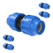 Kirchhoff Fitting Verbindungsstück | Kunststoff | 32 x 32 mm | für HDPE Rohr | 5 Stück im Set | Verschiedene Größen | DVGW geprüft | Trinkwasserqualität | Made in EU, Schwarz, 32 mm, 984841317-5