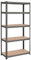 SONGMICS Schwerlastregal, Kellerregal, Lagerregal, 40 x 90 x 180 cm, Regal mit Stahlgestell, bis 875 kg belastbar, 5 verstellbare Ablagen, grau GLR040G01