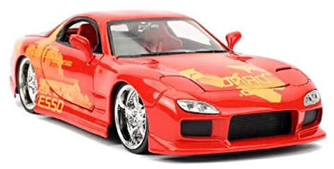 Modell Auto DieCast JL5 MAZDA RX-7 orange von Fast And Furious Part 9 Maßstab 1/32