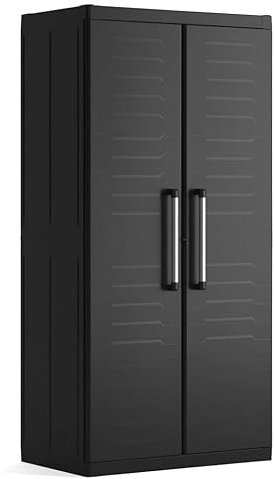 Keter Lagerschrank Detroit Hoch XL Schwarz
