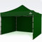BRIMO Pavillon 3x3 wasserdicht 100% Wasserdicht mit 3 Seitenteilen - 5 Jahre Garantie (3x3 m, Grün)