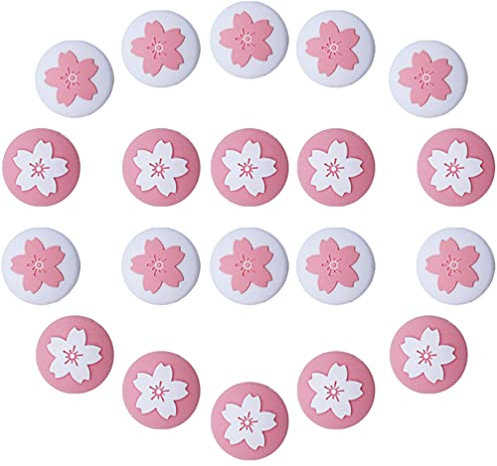Gatuida 20stücke Joystick Griffkappen Für Switch Controller Rutschfestes Design Süßes Blumenmuster Verbessertes Spielgefühl Kompatibel Mit Switch Und Oled-modellen