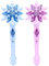 SAFIGLE Blau Rosa leuchtender Schneestab, LED-Schneestab-Spielzeug mit Sound, Kinder-Rollenspiel, Kleidungszubehör, Weihnachtsgeburtstagsgeschenk für Kinder Mädchen
