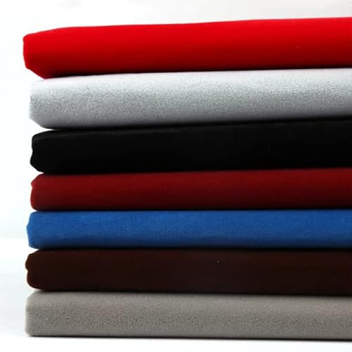 Tessuto di Velluto Autoadesivo Tessuto Floccato con Supporto Adesivo (50X148CM) per Arti E Mestieri Gioielli Vetrine Scatole Regalo Divano Seggiolino Auto Borsa(Color:1 Black)