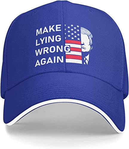LOUJIN Make Lying Wrong Again Hat Frauen Baseball Cap Coole Hats, Fotofarbe, One size