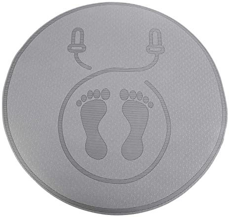 Springseilmatte, Stoßdämpfung und Schalldämmung, für den Haushalt, für drinnen und draußen, Fitness, Sport, Yogamatte, Schwarz