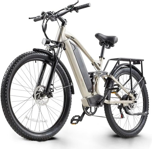 VOZCVOX E-Fahrrad E Bike Mountainbike Elektrofahrrad für Erwachsene RX10 mit 7-Gang Kettenschaltung,17.5Ah 48V Abnehmbarer Akku,27.5 Pedelec