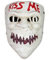 The Purge Mask Kiss Me Latex Mask Horror Headwear for Halloween Carnival Costume Party Props