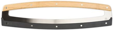Solo Stove Pi Pizza Rocker Cutter | Couteau à pizza multifonctionnel, pour couper sans effort les pizzas et les herbes, lame à pizza en acier inoxydable avec poignées en bambou, longueur : 47,6 cm