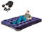 Neo Raised Flocked Airbed Inflatable Guest Camping Blow Up Mattress Air Bed Electric Pump (Double with Electric Pump)