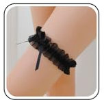 TseenYi Jarretières De Mariage Pour Mariage Dentelle Jarretière De Mariage Chaîne De Cuisse Noeud Noir Chaîne De Cuisse Noeud Satin Chaîne De Cuisse Porte-jarretelles Antidérapant Musique Party