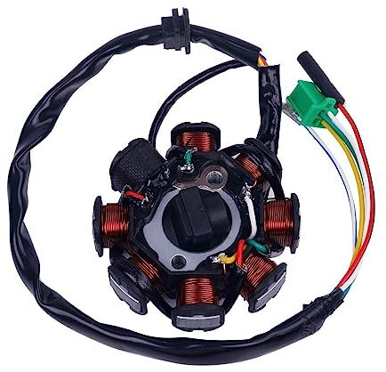 DXHSLH Glixal 8-Spulen-Magnetzünder-Stator for GY6 125 cc 150 cc 152QMI 157QMJ chinesischer Roller, Moped, ATV, Go-Kart, Quad-Motor (3 + 2)