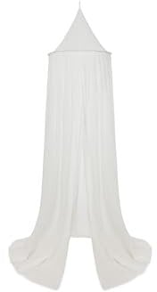 Jollein Baldachin Vintage Ivory - Höhe 245 cm - Oeko-TEX-Zertifziert - Betthimmel Babybett Kinderzimmer