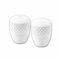 Wilmax - Pfeffer- und Salzstreuer aus Porzellan - 2er Set - Weiß - Gewürzstreuer - Küchendekoration für Haus, Restaurant - elegant - ideal als Geschenk