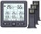 YUANGANG Kit stazione meteo wireless portatile, termometro igrometro per interni ed esterni, termometro, igrometro, radio, stazione meteorologica, termometro portatile (nero)