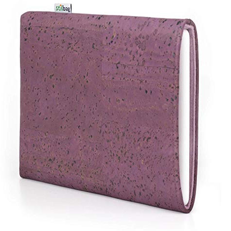 Stilbag Liseuse eBook VIGO pour Amazon Kindle Paperwhite Signature Edition, étui compatible fabriqué en Allemagne, liège violet, feutre de laine lilas