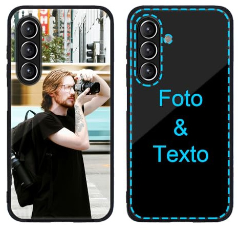 MXCUSTOM Funda Personalizada para Samsung Galaxy A26 5G | Carcasa Personalizado Teléfono móvil Anti-Rasguños Vidrio Templado Parachoques Suave con Foto Imagen Texto Diseña (P1)