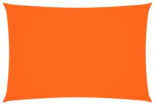 vidaXL Sonnensegel, Sonnenschutz Wasserdicht Rechteckig, UV Schutz Sichtschutz für Terrasse Balkon Garten, Windschutz Regenschutz, Orange 2,5x4,5 m Oxford-Gewebe