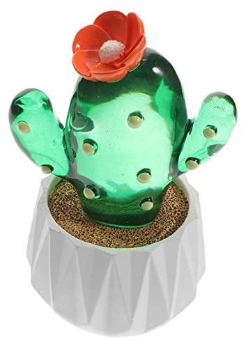 Toyvian Plante Artificielle Pot Cactus Décoratif Vase pour Décoration Intérieur Style Bonsai pour Bureau Salon Cuisine et Balcon
