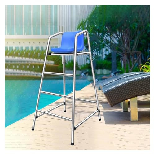 Sedia da Osservazione Bagnino, Sedie da bagnino alte for piscine, for parchi acquatici, attrezzature salvavita professionali e resistenti for piscine(59.1inch/150cm)