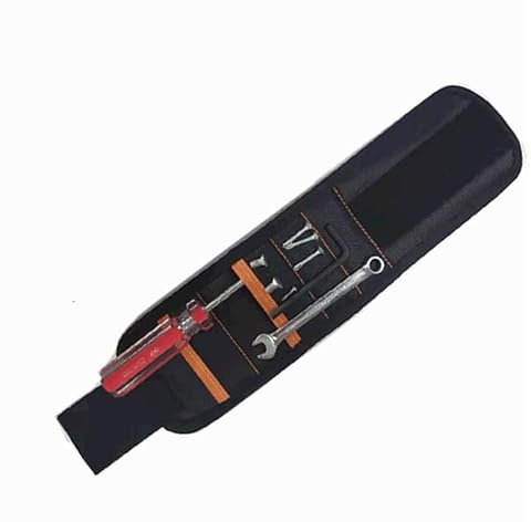 RAKY Magnetic Wristband with 10 Strong Magnets, Professional Tool Belt Holder for Screws, Nails, Bolts, Black Adjustable Strap, Perfect for DIY, Construction, Workshop Projects