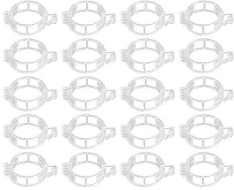 100PCS White Plant Support Clips for Climbing Plants, Tomato Vine Clips, Garden Stem Clips for Fixing Tomatoes, Cucumbers, Vegetables, Flowers and More