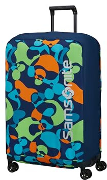 Samsonite TA Revolution - Faltbare Schutzhülle für Koffer Größe L, Kofferhülle passend für 75–79 cm, Reisekoffer Schutz, mit reflektierendem Detail, Mehrfarbig (Colorwave)
