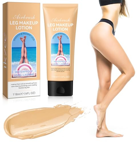 Bein Körper Make-up wasserdicht – 118ml Tattoo Cover Up Make-up – Tattoo-Abdeckung für Bein und Körper – Camouflage Make-up Concealer – Leicht aufzutragen, ebenmäßiger Hautton