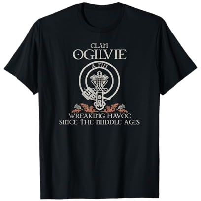 Clan Ogilvie Crest, Surname, Scottish Heritage Vintage T-Shirt