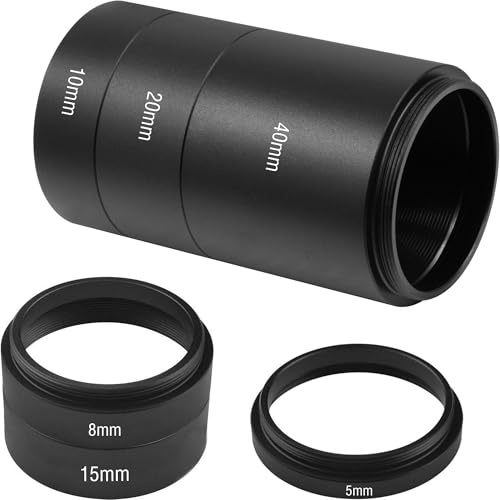 Alstar M42 Verlängerungsrohr-Kit für Kameras und Okulare (5/8/10/15/20/40 | Beidseitig M42x0,75 Aluminiumlegierung, M42/T2 Verlängerungsrohr, Verbesserung der Fokussierung, frei kombinierbar