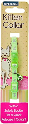Ancol Hi-Vis Safety Kitten Collar, Neon Green
