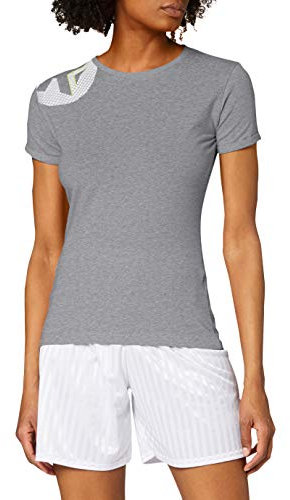 Kempa Damen Core 2.0 T-shirt, dark grau melange, XS