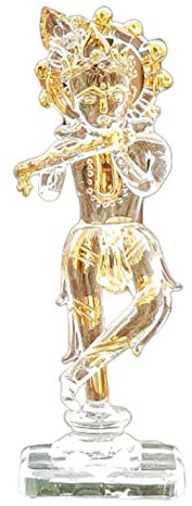 eSplanade Krishna Kishan Murti Idol Statue Skulptur (5,25 ) | Kristallglas
