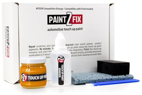 M7120A Competition Orange Kit de Peinture de Retouche pour Ford Réparation des Rayures et des Ecailles