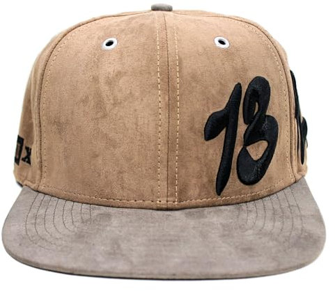 DUB SPENCER 1312 Premium Cap samtig weiches Snapback Cap Ultras Polizei Mütze (Schirm: gerade)