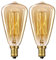 Aidencor Vintage Edison Light Bulb 40W Dimmable Candle Bulb Retro E14 Screw Decorative Filament Light Bulb ST48, Pack of 2