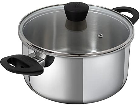 KUHN RIKON Classic Kochtopf mit Deckel, Edelstahl, Induktion, 3 Liter/20 cm, Silber
