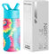 Simple Modern Trinkflasche Kinder mit Strohhalm | Sport Isolierte Edelstahl-Kindertrinkflasche für Kleinkinder Jungen und Mädchen | Summit | 415ml | Tie-Dye