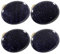 mookaitedecor Set of 4 40mm Blue Sandstone Crystal Drawer Knobs with Screws, Healing Stones and Crystals, Oval Decorative Stones Pull Handles for Cabinets Cupboard Wardrobe Home Kitchen