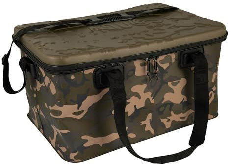 Fox Aquos Camolite 50L 51x37,5x27,5cm - Angeltasche für Angelzubehör, Tackletasche zum Karpfenfischen, Zubehörtasche für Angelkleidung & Tackle