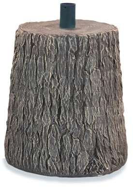 BOP Base Tronco Nature Per Albero Di Natale Effetto Legno Real Touch - Base Rialzata, Ceppo Fino a 210 cm - Supporto Decorativo, Vaso Design Ultra Realistico