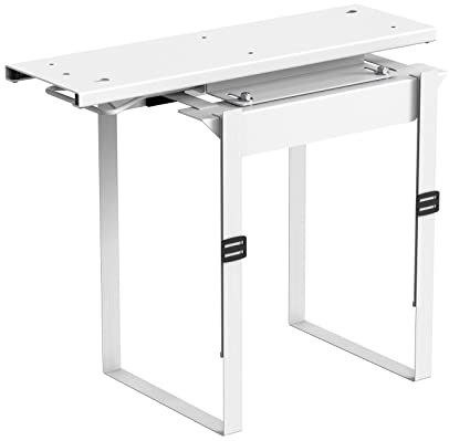 CAVO Desktop PC-Halterung CH-B-360-W weiß bis 10 Kg | ausziehbar, drehbar um 360°, mit reißfesten Gurten für alle PC-Größen Computerhalterung von SOTECH