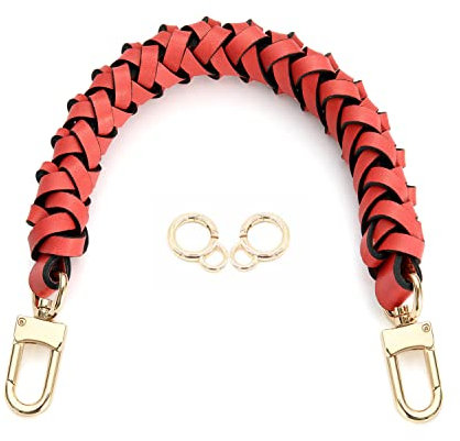 Senral Kurzer Ersatzriemen für Handtaschen, geflochtenes Echtleder, Griff für Neonoe Bag Artsy, Beaubourg Hobo Noe Top Griff Strap Geldbörse Herstellung