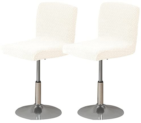 Barhocker Stuhlhussen Stretch Stuhl Abdeckungen Stuhlbezug Samt 1/2/4/6PCS Stretch Abnehmbare Barhockerhussen für Kneipentheke Höhe Seitenstuhlbezüge Waschbare Stuhlhussen (Color : #65, Size : 2PCS