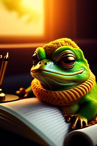 DOSSAE Wandkunst Bilder Poster Wandkunst ein erschöpfter Pepe der Frosch für Wanddekoration 60x90cm
