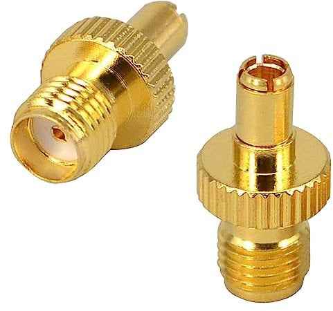 JIXIWANG 2 PCS SMA Male to Female Adapter Gold-Plated TS9 to SMA Antenna RF Coaxial Connectors Converter for Wifi Antenne 4G Router Mobile Broadband USB Modems & Mifi Hotspots