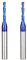 Jiiolioa 2 PCS Spiral CNC Router Bit 1/8 inch Cutting Dia 1/4 inch Shank with Down Cut Solid Carbide End Mill for Wood Cut Carving Engraving …